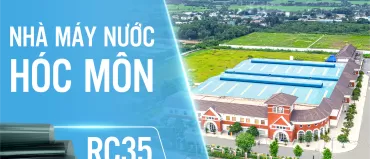 Thi công dán phim cách nhiệt Rainier tại nhà máy nước Hóc Môn
